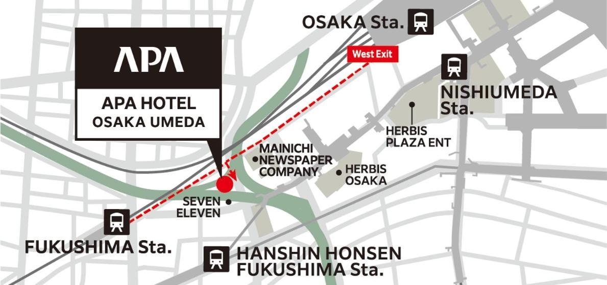 APA Hotel Osaka Umeda Exteriör bild